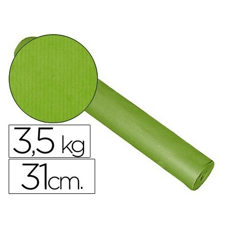 PAPEL FANTASIA KRAFT LISO KFC -BOBINA 31 CM -3,5 KG -COLOR PISTACHO