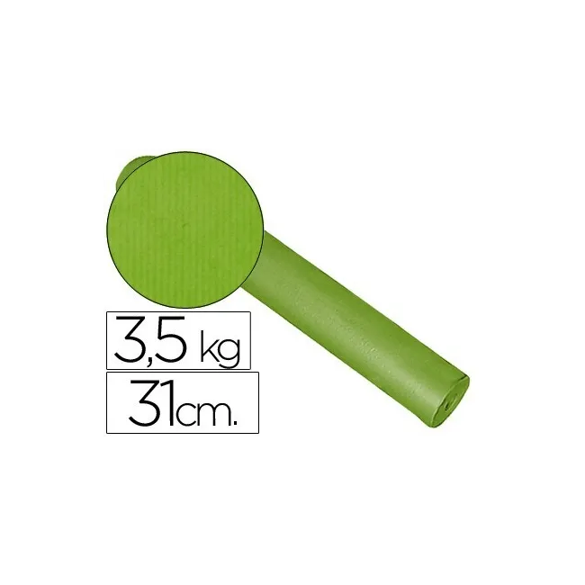 PAPEL FANTASIA KRAFT LISO KFC -BOBINA 31 CM -3,5 KG -COLOR PISTACHO