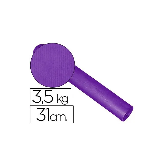 PAPEL FANTASIA KRAFT LISO KFC-BOBINA 31 CM -3,5 KG -COLOR LILA