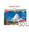 LAPICES DE COLORES PRISMALO ACUARELABLES CAJA METALICA DE 30 COLORE...