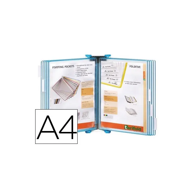 PORTACATALOGO DE PARED POLIPROPILENO TARIFOLD CON 10 FUNDAS DIN A4 ...