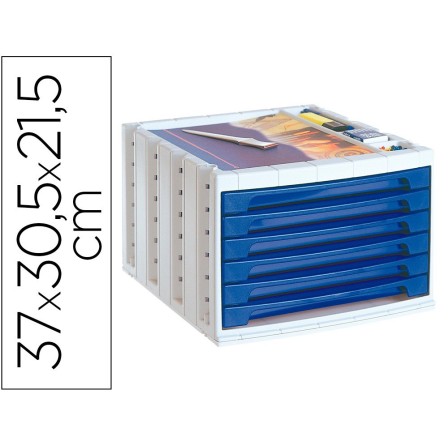 FICHERO CAJONES DE SOBREMESA Q-CONNECT 370X305X215 MM BANDEJA ORGAN...