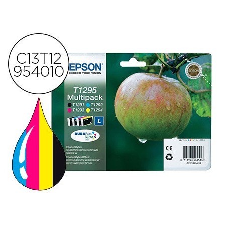 INK-JET EPSON T1295 SX420 / 525WD / 620FW T12914+240+340+440 PACK M...