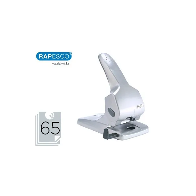 TALADRADOR RAPESCO ZERO 65 PLATA 2 TALADROS GRAN CAPACIDAD 65 HOJAS