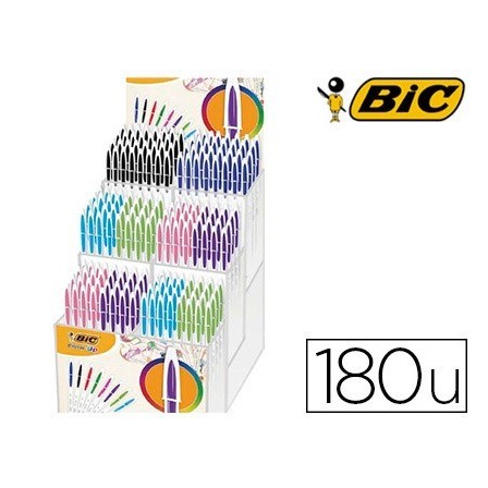 BOLIGRAFO BIC CRISTAL UP BICOLOR PUNTA DE 1,2 MM EXPOSITOR DE 180 U...