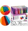 PAPEL SEDA LIDERPAPEL 52X76 CM EXPOSITOR 60 BOLSAS DE 5 HOJAS12 COL...