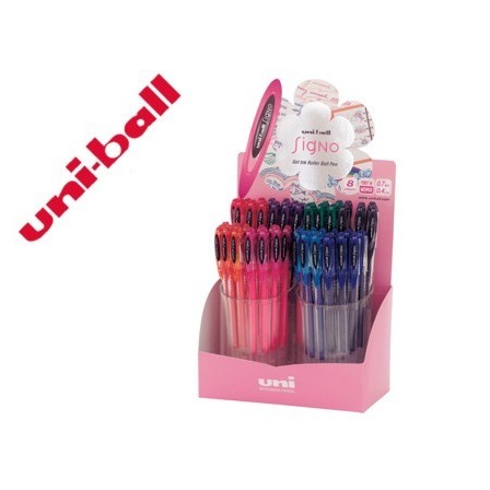 BOLIGRAFO UNIBALL UM-120 SIGNO 0,7 MM TINTA GEL EXPOSITOR DE 48 COL...