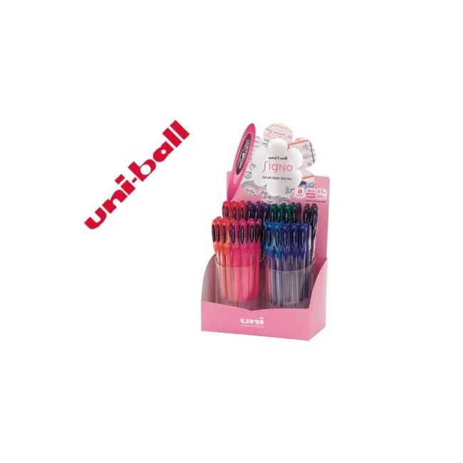 BOLIGRAFO UNIBALL UM-120 SIGNO 0,7 MM TINTA GEL EXPOSITOR DE 48 COL...