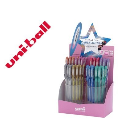 BOLIGRAFO UNIBALL UM-120 SIGNO 0,7 MM TINTA GEL EXPOSITOR DE 48 COL...