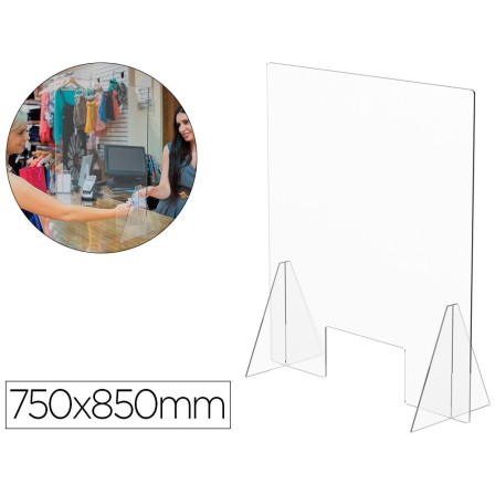 PANTALLA DE PROTECCION DE MESA PARA MOSTRADOR METACRILATO VENTANA 3...