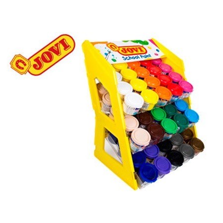 TEMPERA ESCOLAR JOVI 35 ML EXPOSITOR SOBREMESA DE 100 UNIDADES COLO...