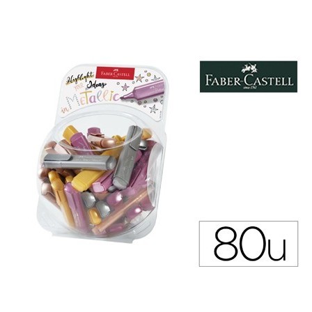 ROTULADOR FABER FLUORESCENTE TEXLINER 46 COLOR METALICO BOMBONERA 8...