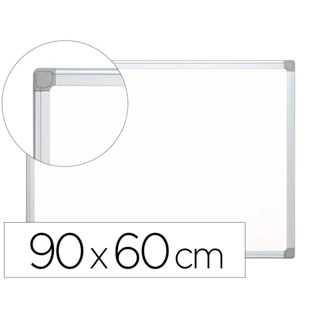 PIZARRA BLANCA Q-CONNECT LACADA MAGNETICA MARCO DE ALUMINIO 90X60 CM