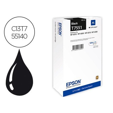 INK-JET EPSON T551 WORKFORCE PRO WF-8010 / WF-8090 / WF-8090 D3TWC ...