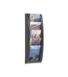 EXPOSITOR MURAL FAST-PAPERFLOW DIN A5 NEGRO 5 CASILLAS 650X228X95 MM
