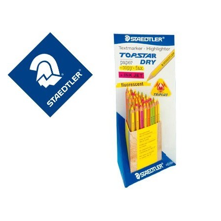 LAPICES FLUORESCENTE STAEDTLER TOP STAR -EXPOSITOR DE 48 COLORES