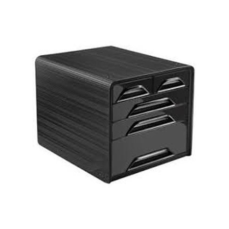 FICHERO CAJONES DE SOBREMESA CEP 5 CAJONES MIXTOS NEGRO/NEGRO 360X2...
