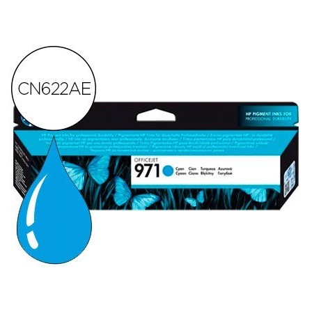 INK-JET HP 971XL OFFICEJET PRO X 451 / 476 / 551 / 576 CIAN 2.500 PAG