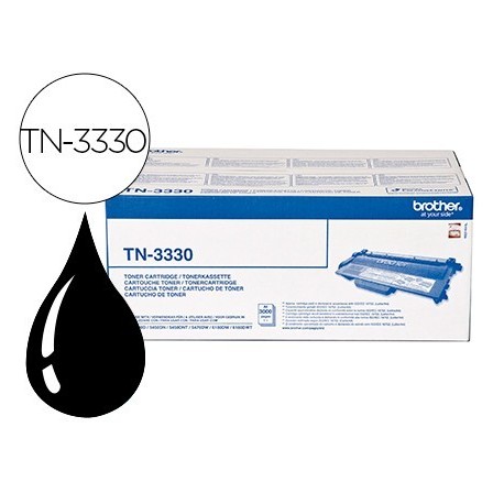 TONER BROTHER TN-3330 PARA IMPRESORAS HL-5440D/5450DN/5470DW/6180DW...