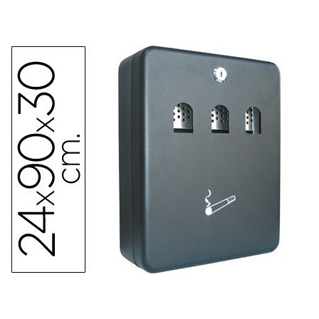 CENICERO BUZON Q-CONNECT METALICO 240X90X300 MM