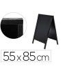PIZARRA NEGRA LIDERPAPEL CABALLETE DOBLE CARA DE MADERA CON SUPERFI...