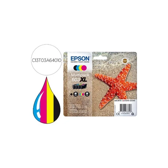 INK-JET EPSON 603XL XP-2100 / 2105 / 3100 / 4100 / WF-2810 / 2830 /...