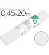 ROLLO ADHESIVO LIDERPAPEL UNICOLOR BLANCO BRILLO ROLLO DE 0,45 X 20 MT