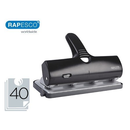 TALADROR RAPESCO ALU 40 NEGRO 4 TALADROS CAPACIDAD 40 HOJAS