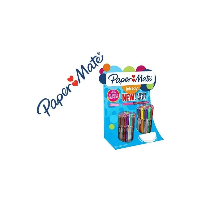 BOLIGRAFO PAPER MATE INKJOY GEL 600 EXPOSITOR DE 60 UNIDADES COLORE...