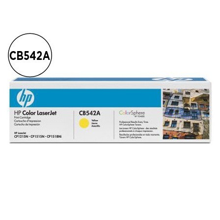 TONER HP CB542A COLOR LASERJET CP-1215/CP-1515/CP-1518 AMARILO WITH...