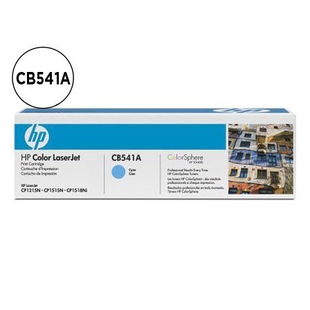 TONER HP CB541A COLOR LASERJET CP-1215/CP-1515/CP-1518 CIAN WITH CO...
