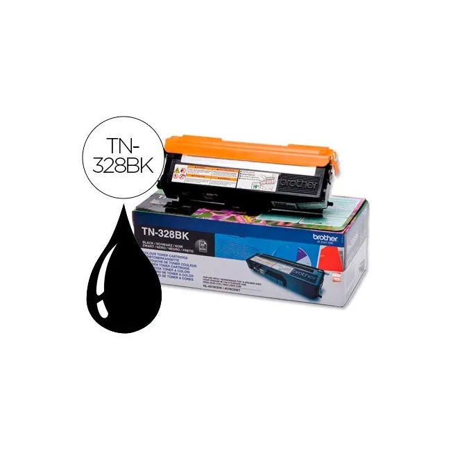 TONER BROTHER TN-328BK NEGRO -6,000PAG- HL-4570CDW DCP-9270CDW MFC-...
