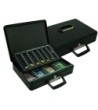CAJA CAUDALES Q-CONNECT 14,5" 370X290X110 MM CON PORTAMONEDAS Y BAN...