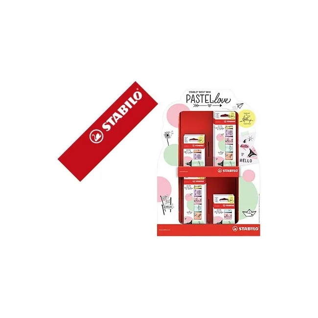 ROTULADOR STABILO BOSS MINI PASTELLOVE EXPOSITOR DE 72 UNIDADES COL...