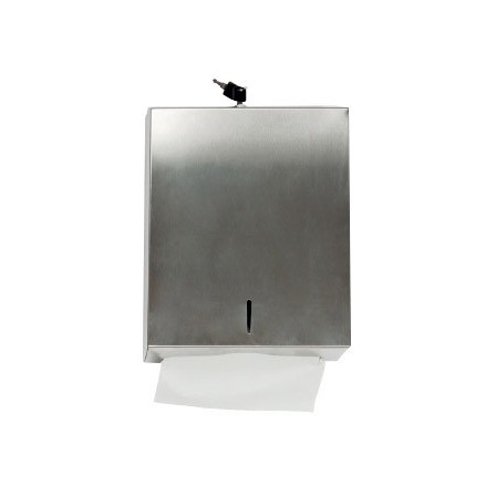 DISPENSADOR Q-CONNECT DE TOALLITAS DE PAPEL ACERO INOXIDABLE 283X10...