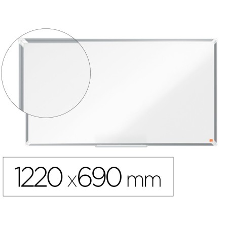 PIZARRA BLANCA NOBO PREMIUM PLUS ACERO LACADO FORMATO PANORAMICO 55...