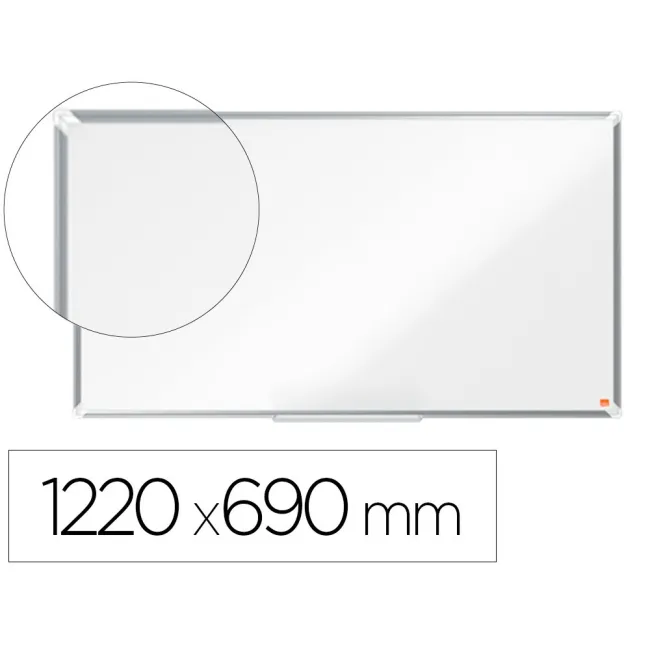 PIZARRA BLANCA NOBO PREMIUM PLUS ACERO LACADO FORMATO PANORAMICO 55...