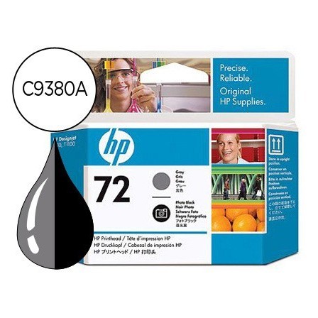 INK-JET HP 72 CABEZAL GRIS Y NEGRO FOTO DESIGNJET T610/1100