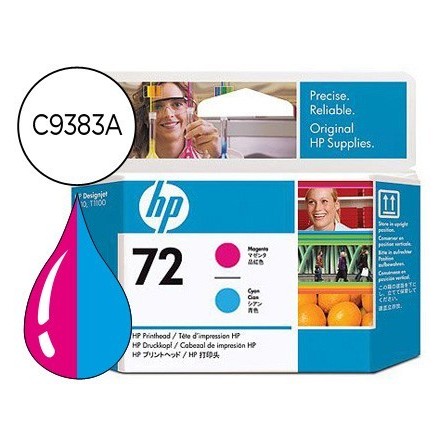 INK-JET HP 72 CABEZAL MAGENTA Y CIAN DESIGNJET T610/1100
