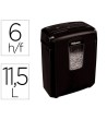 DESTRUCTORA DE DOCUMENTOS FELLOWES LX-25M CAPACIDAD 6H SEGURIDAD P4...