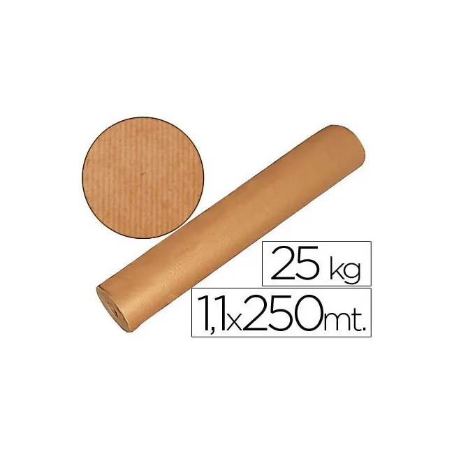 PAPEL KRAFT MARRON BOBINA -1,10 MT DE ALTURA 60/65 KG
