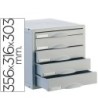 FICHERO CAJONES DE SOBREMESA ARCHIVO 2000 356X316X303 MM 5 CAJONES ...