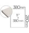 PAPEL CONTINUO 380X11 BLANCO -CAJA DE 2500 HOJAS