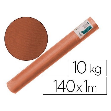 PAPEL KRAFT VERJURADO LIDERPAPEL MARRON 140MT 70GR BOBINA 10KG