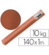 PAPEL KRAFT VERJURADO LIDERPAPEL MARRON 140MT 70GR BOBINA 10KG
