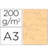 CARTULINA MARMOLEADA DIN A3 200 GR. OCRE PAQUETE DE 100 H