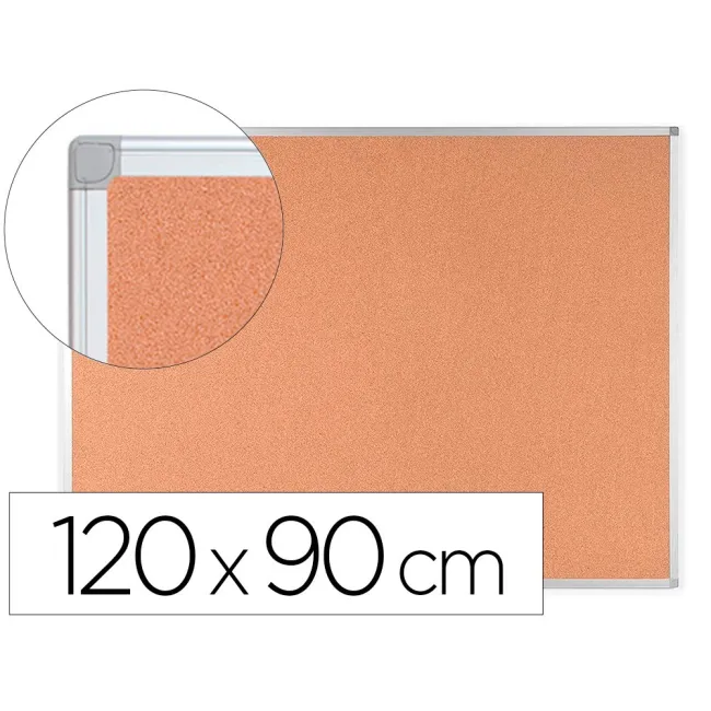 PIZARRA CORCHO Q-CONNECT MARCO DE ALUMINIO 120X90 CM