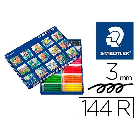 ROTULADOR STAEDTLER COLOR JUMBO TRAZO 3 MM CAJA DE 144 UNIDADES SUR...