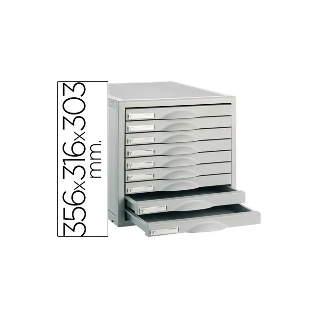 FICHERO CAJONES DE SOBREMESA ARCHIVO 2000 8409C 356X316X303 MM 9 CA...