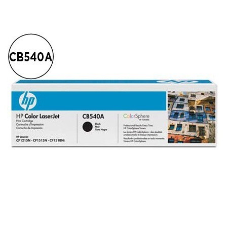 TONER HP CB540A COLOR LASERJET CP-1215/CP-1515/CP-1518 NEGRO WITH C...